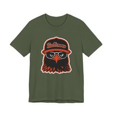 Baltimore Baseball T-Shirt Trendy Oriole Portrait Mascot Tee Team Colors