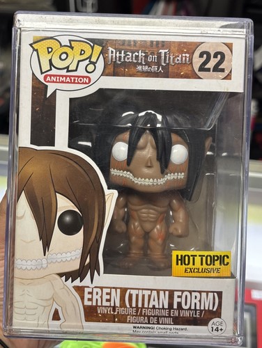 Funko Pop Attack on Titan #23 Colossal Titan & #22 Eren Titan Form RARE VAULTED - Picture 8 of 9