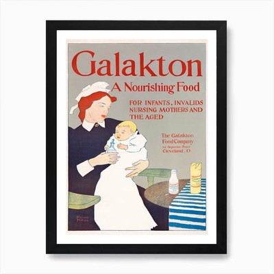 Galakton, Edward Penfield Kunstdruck gerahmt Wandbild Poster Leinwanddruck Bild