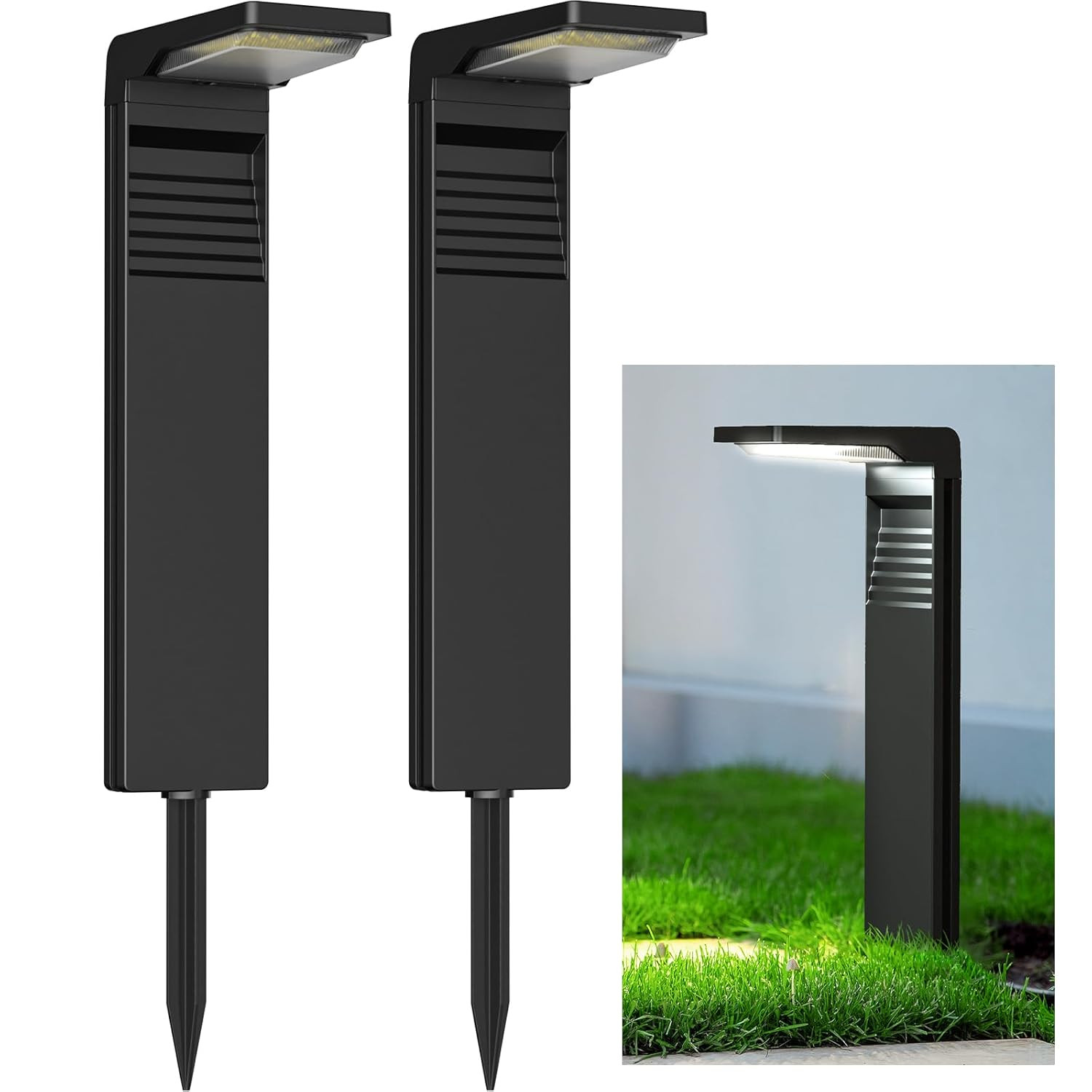 Faretto LED Solare IP65 30 LED - Illuminazione Esterna Calpestabile
