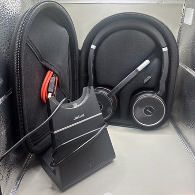Jabra Evolve 75 MS Stereo Wireless Headset - Schwarz - mit Ständer.  Kaum benutzt.