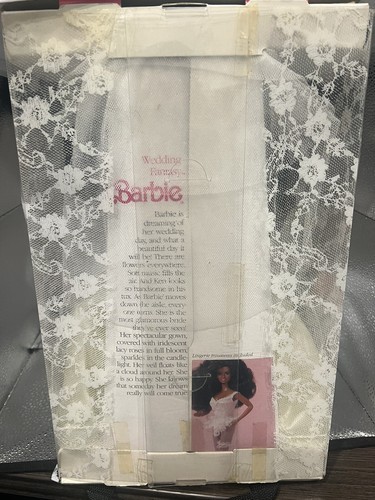 Mattel Wedding Fantasy Barbie African American Doll Satin Lace 1989 Vintage - Picture 7 of 9