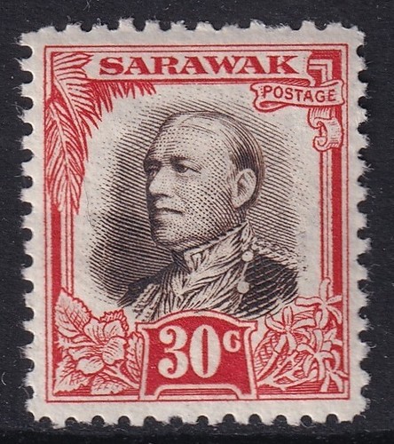KGV SARAWAK SG103 SEPIA AND VERMILION - mounted mint - Picture 1 of 2