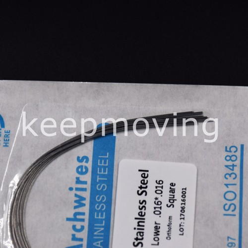 10 Packs Dental Orthodontic Stainless Steel Rectangular Arch Wire Upper + Lower - Picture 47 of 99