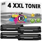 4 Toner für HP LaserJet M1130 M1132 M1136 M1210 M1212 P1100 P1102w P1106 P1108