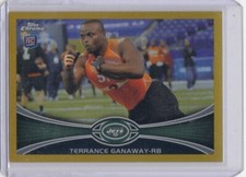 2012 Topps Chrome Terrance Ganaway Gold Refractor 34/50 Jets Baylor Rookie
