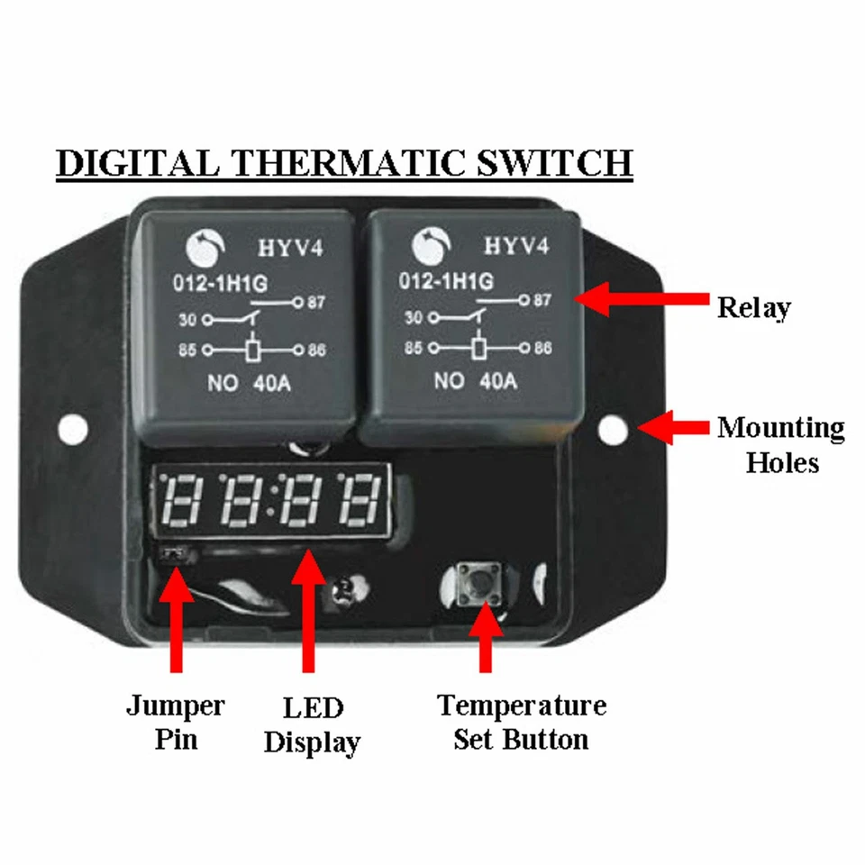 Davies Craig Digital Thermatic EWP / Fan Switch - Image 3 of 3