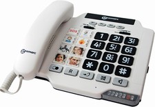 Geemarc Photophone 100 - Verstärktes schnurgebundenes Telefon mit anpassbaren Fo
