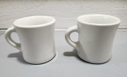 VTG Restaurant Ware Set of 2 Mugs Diner Shenango New Castle, PA '20s-'40s F1