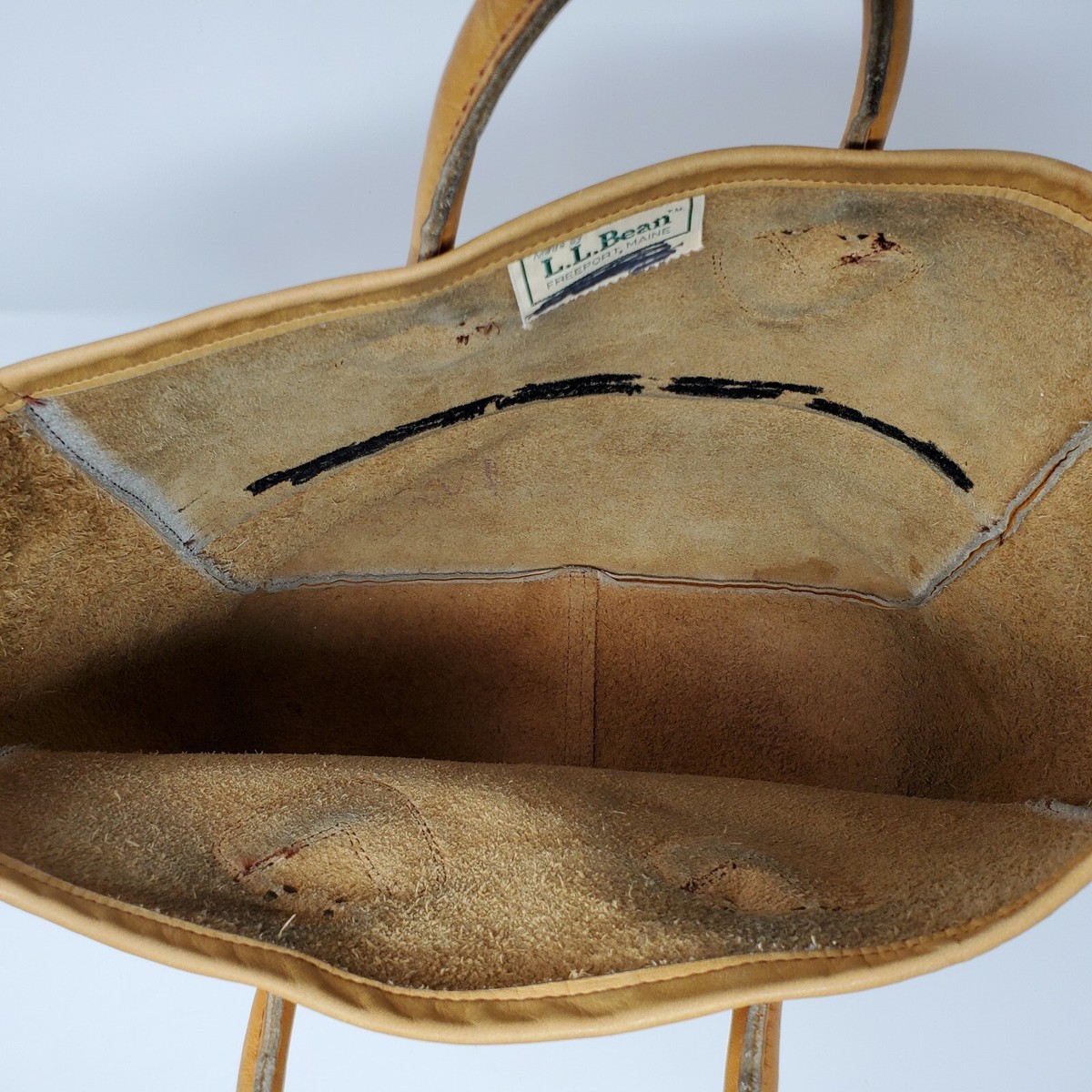 50s L.L.Bean brown Canvas tote | vintageheart.com.br