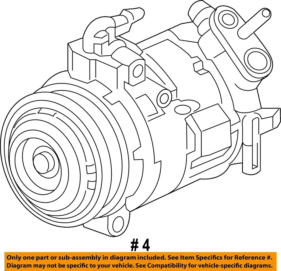 Compresor de aire acondicionado usado se adapta a: GMC Acadia 2014 grado B Foto 4 de 4