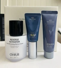 O HUI (New) Reverse Activator Pore Minimizing Retinol Cream Special Set 3 Items