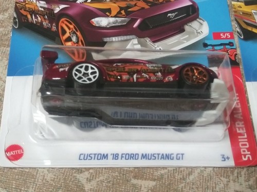 Lot of 2 Hot Wheels NEW 18 Ford Mustang spoiler alert & 84 Audi Sport Quattro - Picture 8 of 9