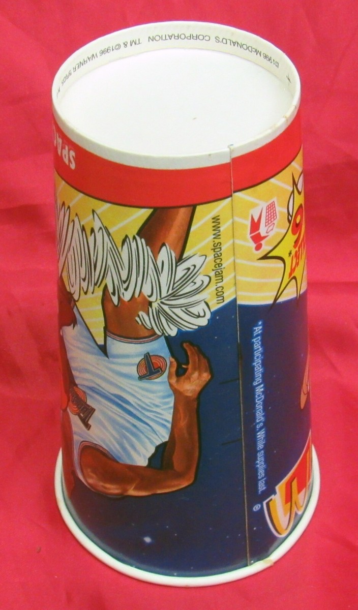 Michael Jordan 1996 McDonalds Space Jam Paper Cup | eBay