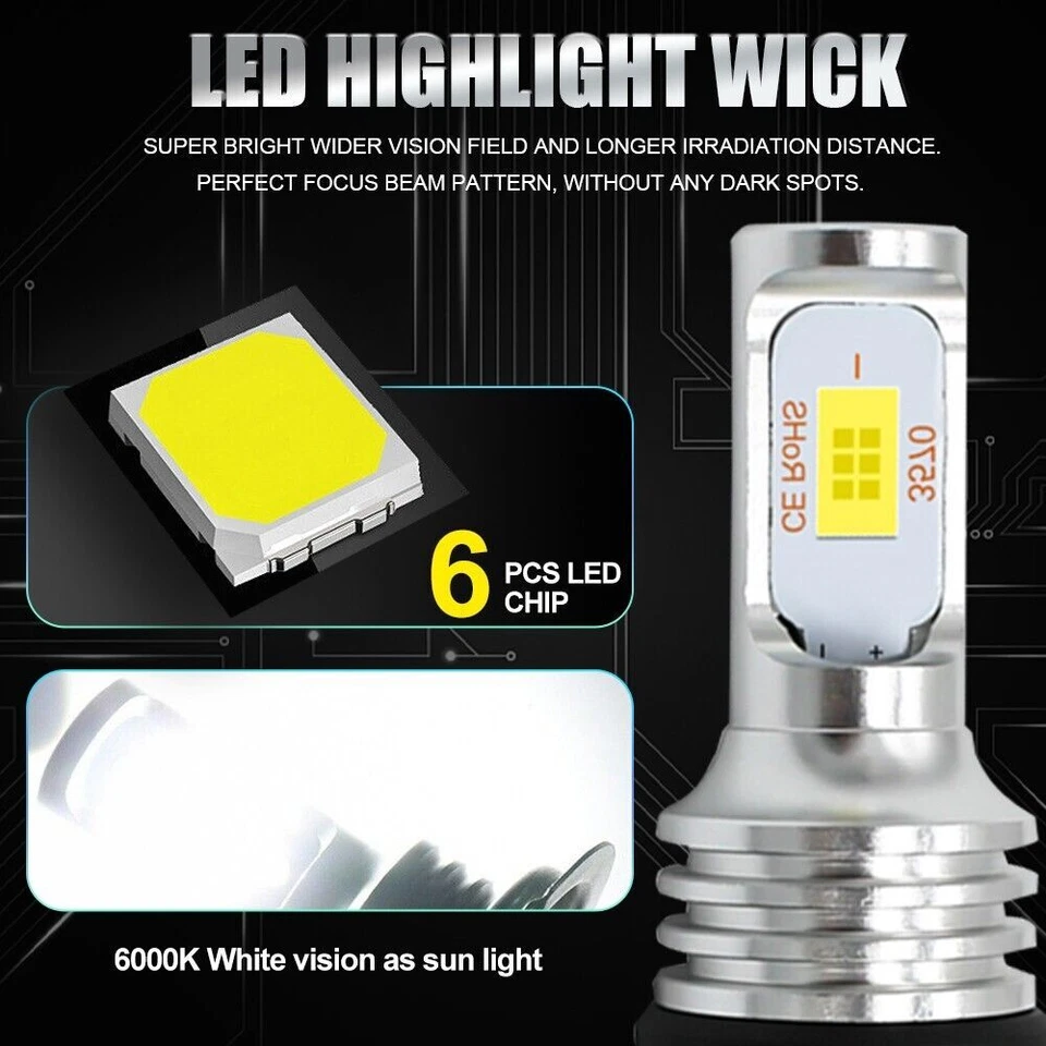 2X H7 H4 H11 H8 9005 9006 H10 880 881 2SMD 3570 LED Car Fog Driving Light Bulbs  - Image 4 of 4