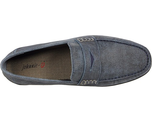 NEW JOHNNIE-O $178 MEN'S MOX HANDSEWN DRIVING LOAFERS IN GRAY/BLUE SZ 9.5 - Picture 3 of 5