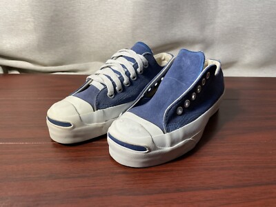 Vintage Converse Mens 3.5 JACK PURCELL Blue Periwinkle Suede USA