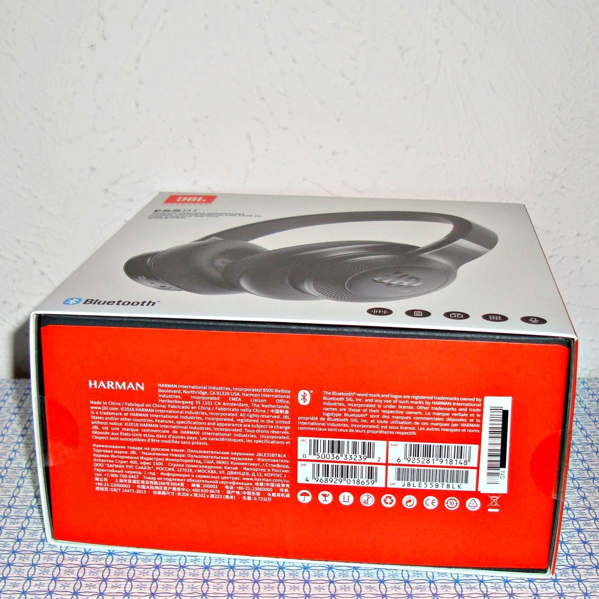 NEW】JBL E55BT WIRELESS/WIRED OVER-EAR HEADPHONES W/ MUSIC