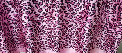 Animal Leopard Panther Cheetah Print on Pink Velvet 60