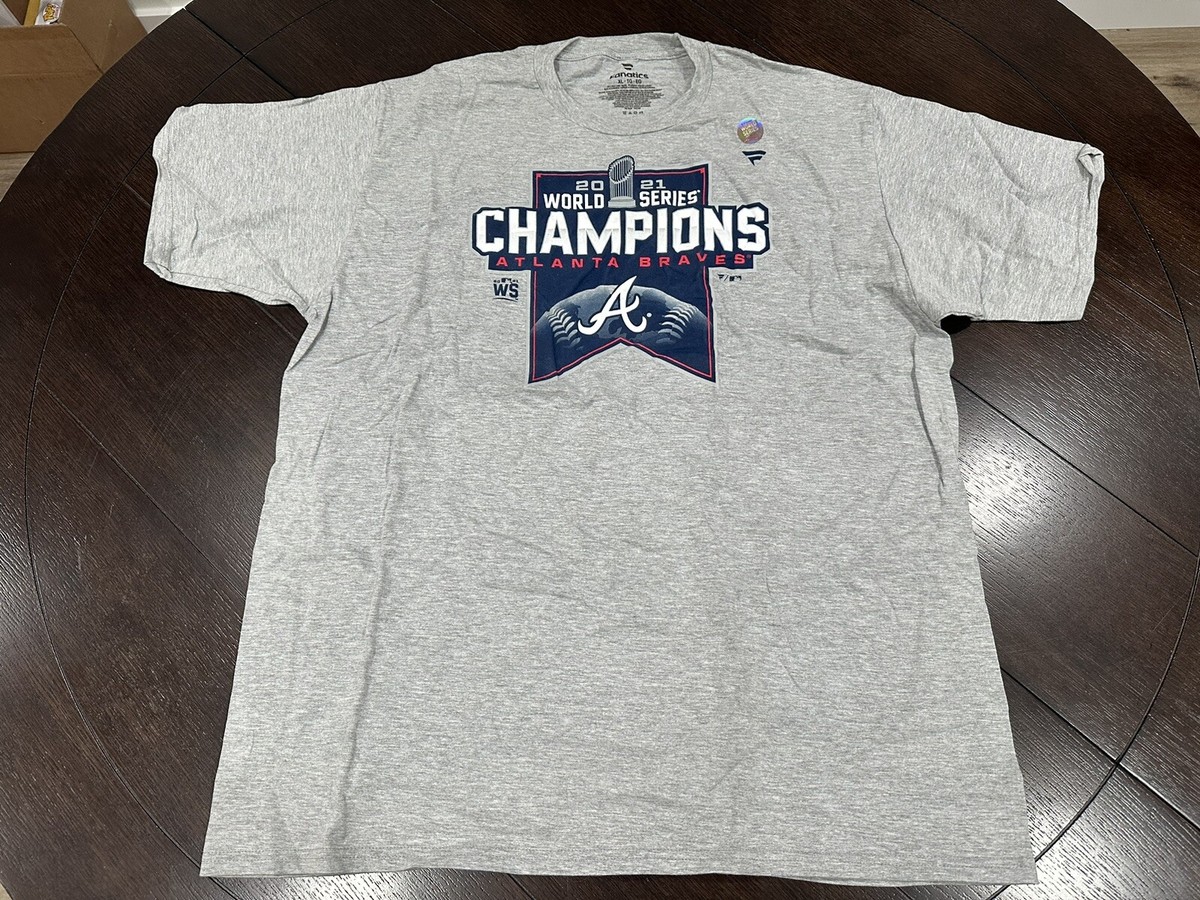 Atlanta Braves 2021 World Series Champions T-Shirt Locker Room