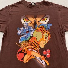 vtg Y2K THUNDERCATS CARTOON T-Shirt XS/SMALL T-Shirt soft 80s changes lion-o