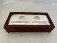 Stephen Enterprises Rosewood Keepsake Box with Silver Plated Firsts