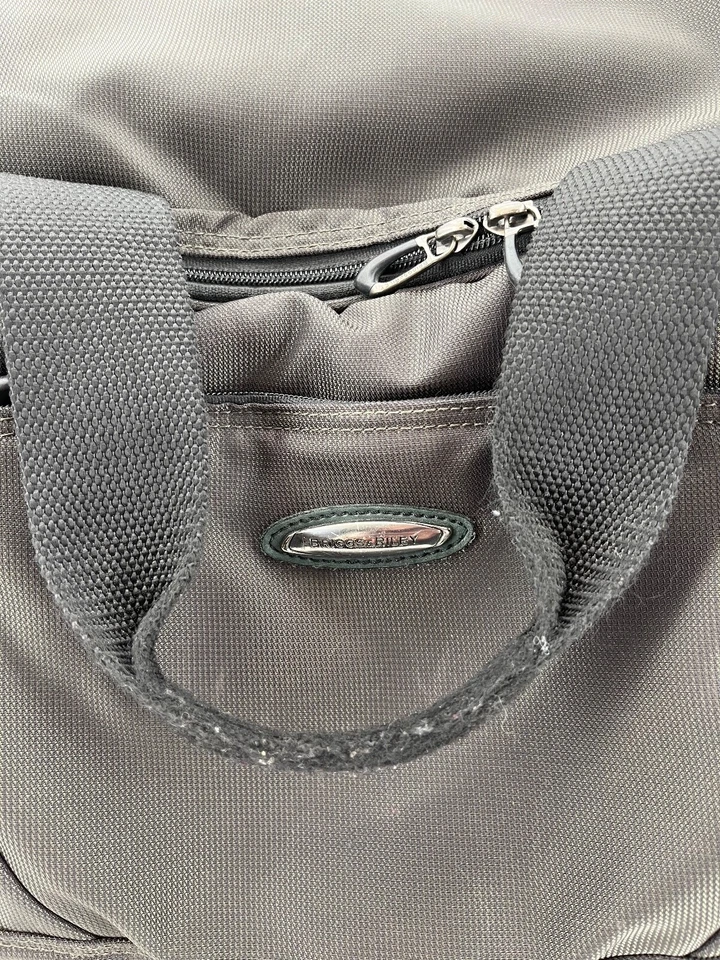 Briggs & Riley Black Travel Portable Overnight Rolling Carry-On Bag Luggage - Image 2 of 4