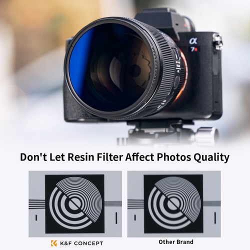 K&F Concept MCUV+CPL+ND4 Lens Filter Kit+filter bag+3 pcs cleaning cloth 37-82mm - Picture 93 of 140