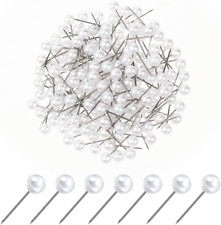150 PCS Pearl Push Pins Pearl Pins for Bouquets Sewing Pins for Fabric round Sho