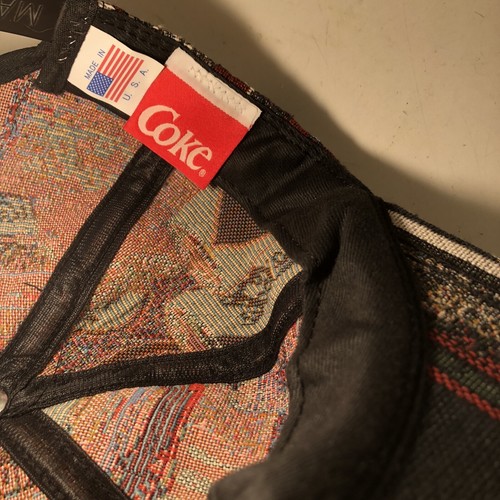 Sombrero Manta Gorra Sombrero De Colección Coca Cola Coca-Cola Cosida RARA Hecha en EE. UU. - Imagen 7 de 8