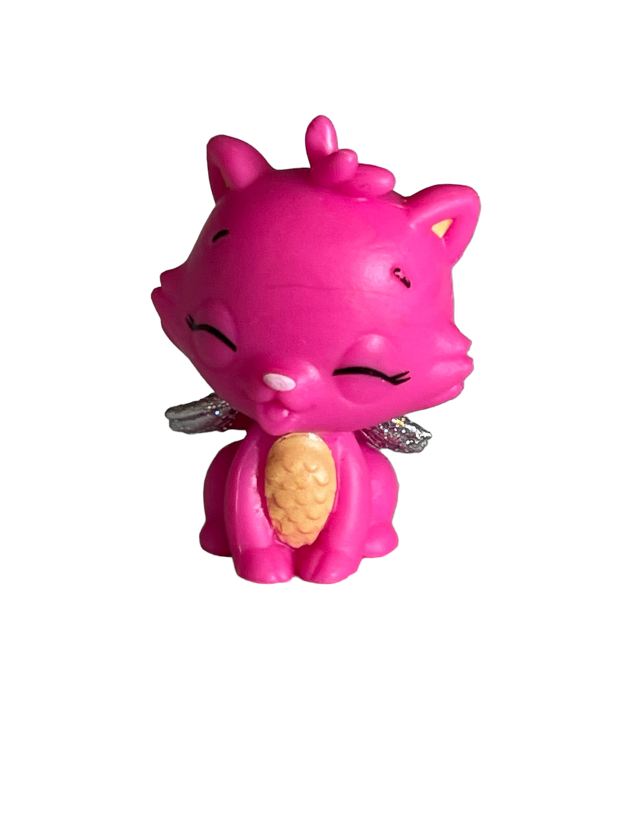 Hatchimals Colleggtibles Pink Orange Kittycan Cat Silver Wings