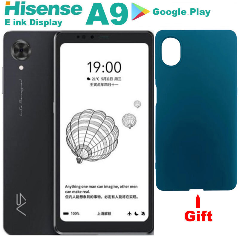 hisense a9 ブラック SIMフリー 6G*128G 電子書籍リーダー 6.1 inch Global Hisense A9 E Ink Smartphone Android Mobile E