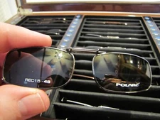 NWT COCOONS RECTANGLE CLIP ON SUNGLASSES REC15 48 POLARe W/O CASE