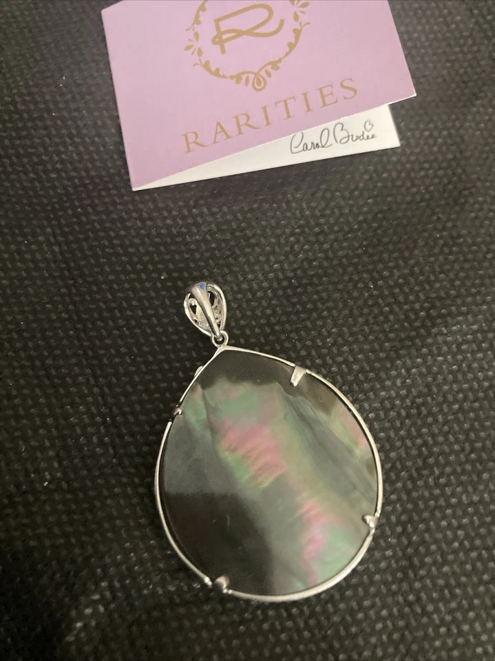 Colgante audaz de labradorita con pergamino de plata esterlina rarezas $799 Foto 2 de 3