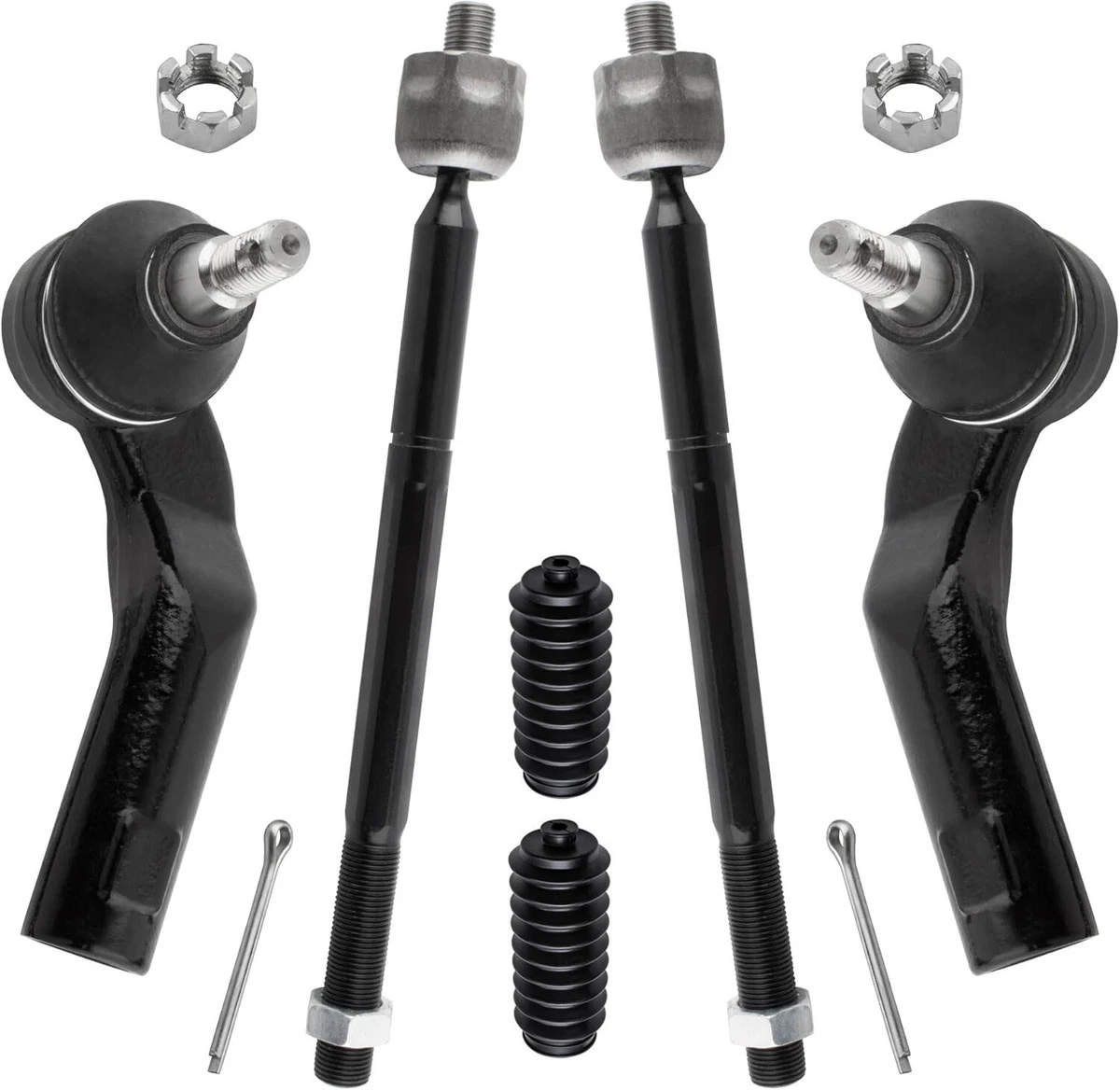 Front Inner & Outer Tie Rod Ends For 2004-2012 2013 Mazda 3 5