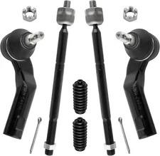 Inner Outer Tie Rod End Set & Steering Rack Boot Kit for Mazda 3 & 3 Sport & 5