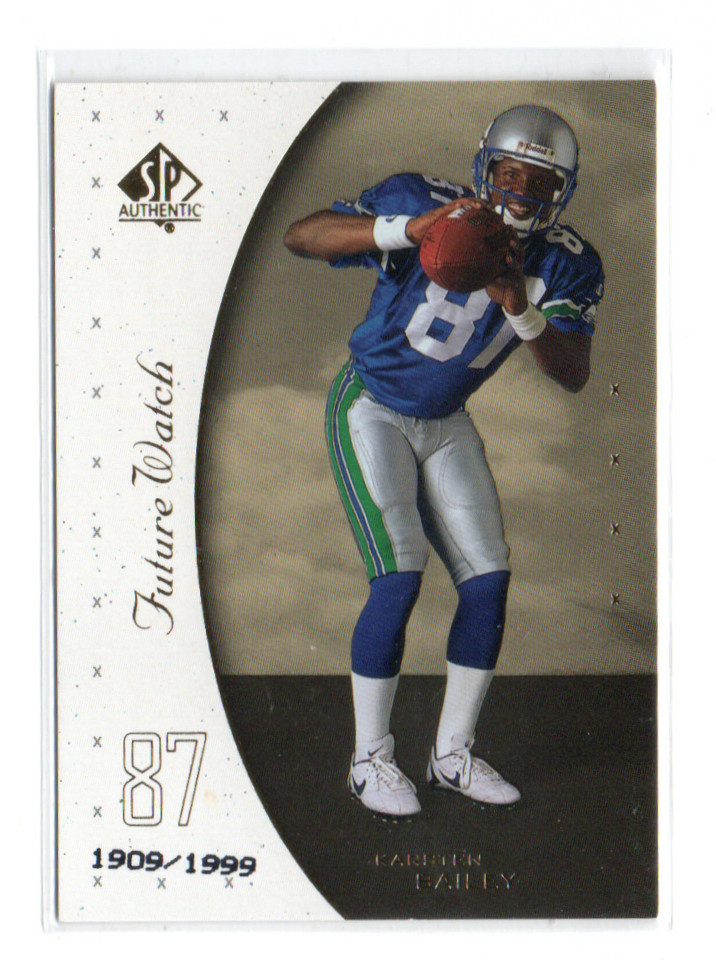 1999 SP Authentic Excitement #/1999 KARSTEN BAILEY #119 Rookie SEATTLE SEAHAWKS