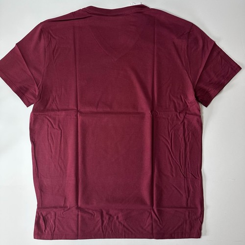 Lacoste New Burgundy T-Shirt Frech Designer Golf Tennis Ultra Casual Fashion - Picture 3 of 8