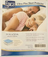 Epica Premium Ultra Plus Waterproof Sheet Protector Bed Pad Under-Pad Quilted...