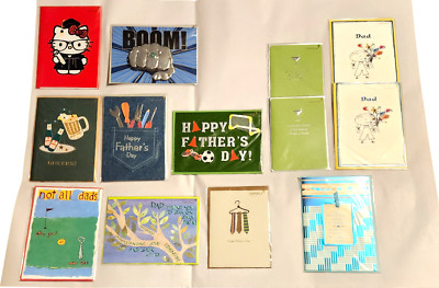 13 New Papyrus Greeting Cards w/ Envelopes Dads, Grads, Appreciation