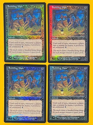 MTG BUBBLING MUCK (FOIL) (x 4) Urza's Destiny (OldManMTG 006