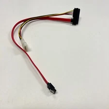 SATA 7+15 22 Pin Combo Cable HDD Hard Drive Data 4 Pin Power Supply Adapter