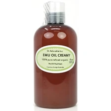 CREAMY EMU OIL BY DR.ADORABLE 100% PURE ORGANIC NATURAL   2 OZ UP TO 7 LB