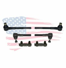 6 Pc Steering Kit For Dodge Ram 1500 2500 3500 Tie Rod Ends Adjusting Sleeves