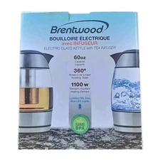 New Brentwood Electric Glass Kettle- NEW in Box