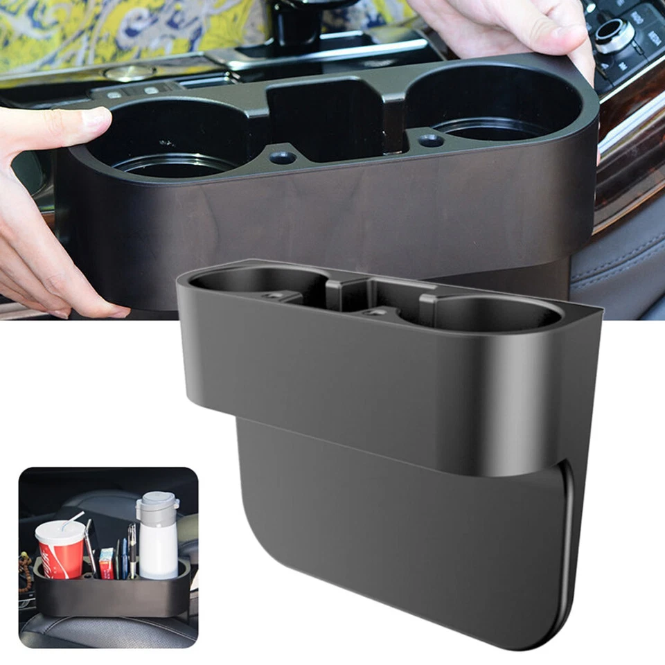 Caja de almacenamiento de llenado de huecos para asiento de coche soporte para teléfono portavasos organizador accesorios Foto 3 de 4