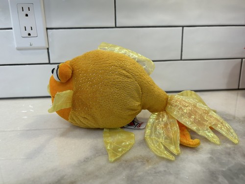 Retired GANZ Webkinz Fantail Goldfish HM218 Plush Stuffed Animal (No Code) - 第 2/7 張圖片