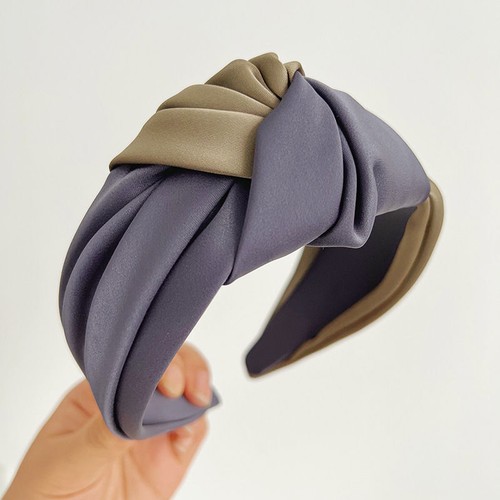 Graceful Satin Headband Fashion Women Hair Ornaments Knot Middle Hair Accessory - Picture 6 of 20