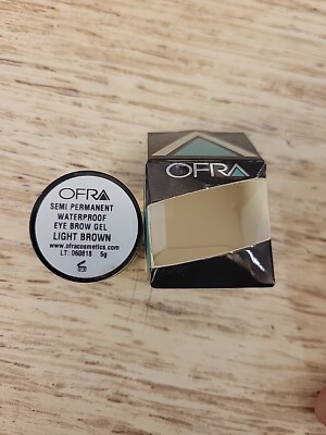 OFRA SEMI PERMANENT WATERPROOF EYE BROW GEL LIGHT BROWN 5g NEW IN BOX