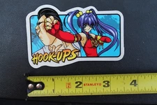 Hook-Ups Skateboards Street Fighter Sexy Anime Girl OG HU5 Skateboarding STICKER